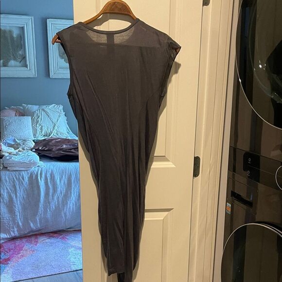 Chic Asymmetrical Gray Dress - Picture 5 of 8